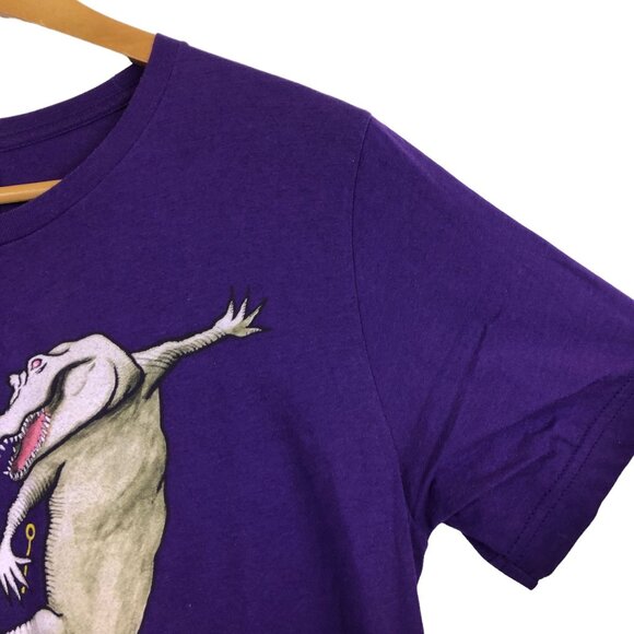 Shinyribs Graphic Band Tee Sz Medium Albino Gator Blowing Bubbles SS Purple - Picture 5 of 6